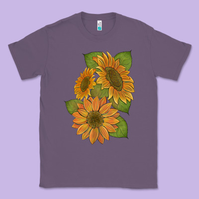 Sunflowers B Classic Tee Designed By Artiststas