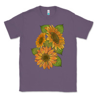 Lavender sunflowers b Classic Tee - Artiststas