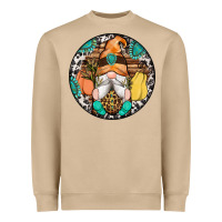 Mushroom fall gnomes round earrings 1 Heavyweight Sweatshirt - Artiststas