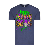 Vintage Denim happy mardi gras y'all gnome Vintage Tee - JahusDesignShop