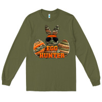 Army Green easter egg hunter boys Long Sleeve Tee - Jasminsmagicworld