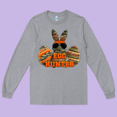 Easter Egg Hunter Boys Long Sleeve Tee Designed By Jasminsmagicworld