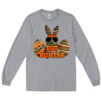Heather Grey easter egg hunter boys Long Sleeve Tee - Jasminsmagicworld