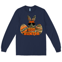 Navy easter egg hunter boys Long Sleeve Tee - Jasminsmagicworld