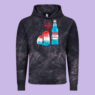 Th Of July Drinks, American Ice Vintage Hoodie Designed By Jahusdesignshop
