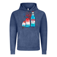 Vintage Denim th of july drinks, american ice Vintage Hoodie - JahusDesignShop