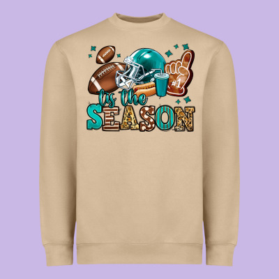 Tis The Season American Football Heavyweight Sweatshirt Designed By Jasminsmagicworld