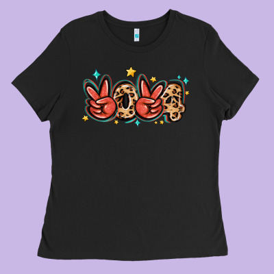 Ladies Tee 2024 stars and leopard