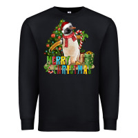 Black Merry Christmas Penguin Premium Sweatshirt - LillyAllenDesigns