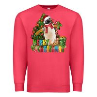 Cardinal Merry Christmas Penguin Premium Sweatshirt - LillyAllenDesigns