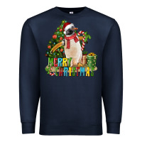 Navy Merry Christmas Penguin Premium Sweatshirt - LillyAllenDesigns