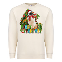 Sandshell Merry Christmas Penguin Premium Sweatshirt - LillyAllenDesigns