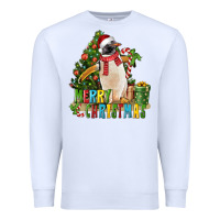 White Merry Christmas Penguin Premium Sweatshirt - LillyAllenDesigns
