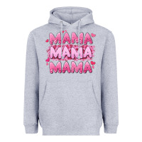 Heather Grey mama mama mama valentine's day Heavyweight Hoodie - LillyAllenDesigns