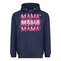 Navy mama mama mama valentine's day Heavyweight Hoodie - LillyAllenDesigns