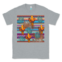 Heather Grey cactus gemstone seamless Classic Tee - AdoDesignShop