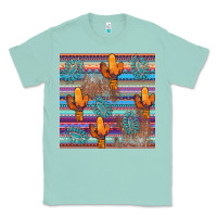 Seafoam cactus gemstone seamless Classic Tee - AdoDesignShop