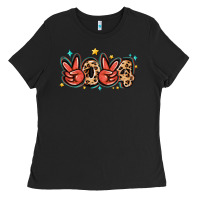 Black 2024 stars and leopard Ladies Tee - MaliasSmallBusiness