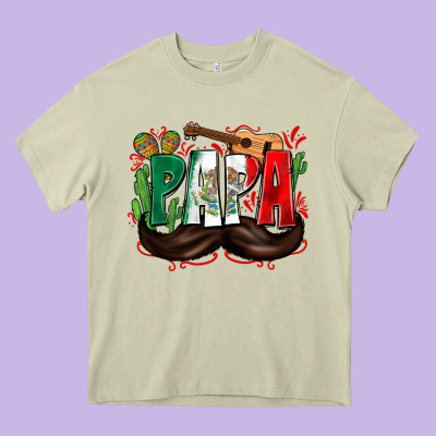 Papa Mexico Heavy Core Tee Designed By Zillion Design Studio