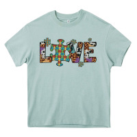 Arona love autism awareness leopard cowhide Heavy Core Tee - Artiststas