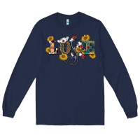 Navy western love nurse Long Sleeve Tee - BarkalooDesign