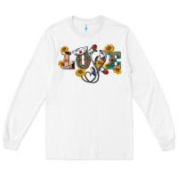 White western love nurse Long Sleeve Tee - BarkalooDesign