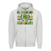 Dove Grey st. patricks university Zipper Hoodie - MaliasSmallBusiness