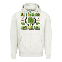 Oatmeal Heather st. patricks university Zipper Hoodie - MaliasSmallBusiness