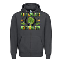 Smoke st. patricks university Zipper Hoodie - MaliasSmallBusiness