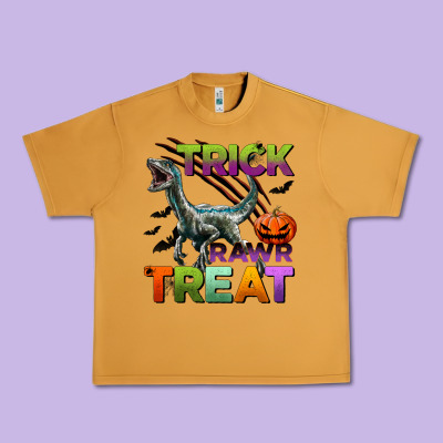 Trick Rawr Treat Urban Heavy Tee Designed By Bundleandbundleshop