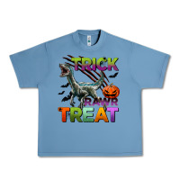 Pebble Blue trick rawr treat Urban Heavy Tee - BundleAndBundleShop