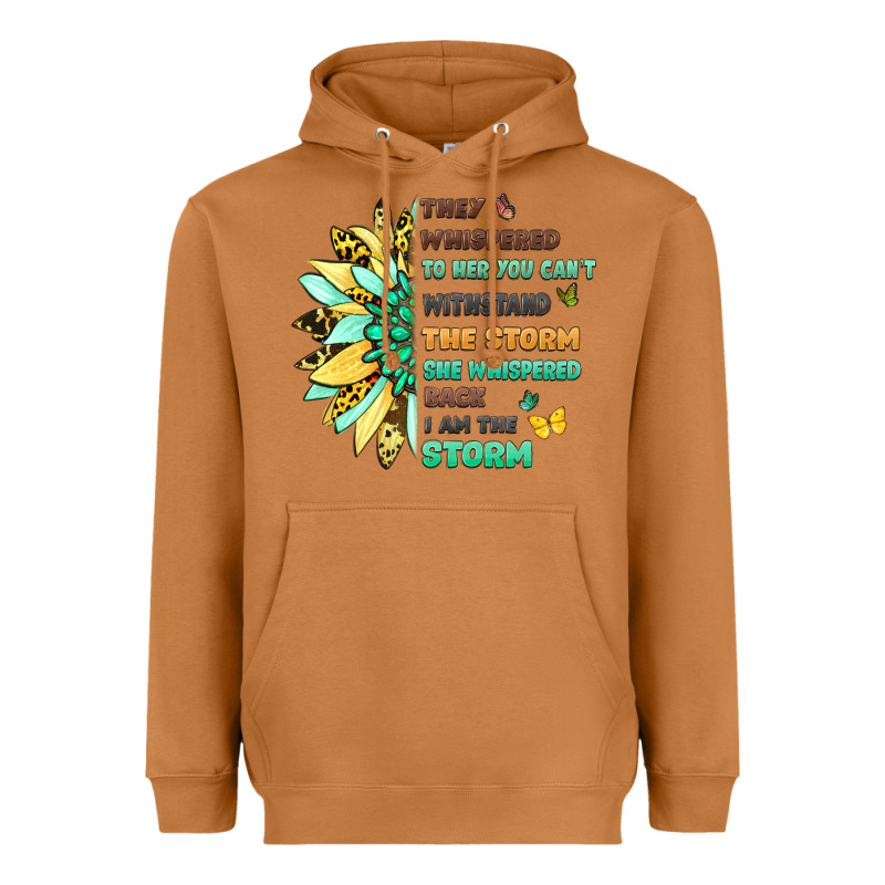 They Whispered To Her You Cant Withstand The Storm Heavyweight Hoodie by LillyAllenDesigns | Teevron