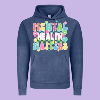 Mental Health Matters Vintage Hoodie Designed By Jahusdesignshop