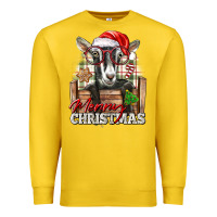 Lemon Merry Christmas Alpine Goat Premium Sweatshirt - LillyAllenDesigns