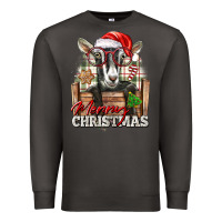 Smoke Merry Christmas Alpine Goat Premium Sweatshirt - LillyAllenDesigns
