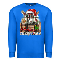 True Royal Merry Christmas Alpine Goat Premium Sweatshirt - LillyAllenDesigns
