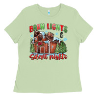 Matcha barn lights and silent nights Ladies Tee - MaliasSmallBusiness
