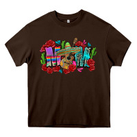 Chocolate Brown mom mexico Heavy Core Tee - Zillion Design Studio