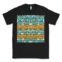 Black aztec cowhide seamless Classic Tee - AdoDesignShop