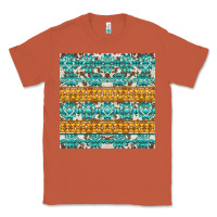 Copper aztec cowhide seamless Classic Tee - AdoDesignShop