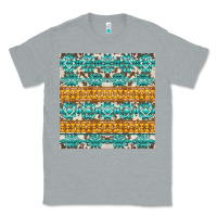 Heather Grey aztec cowhide seamless Classic Tee - AdoDesignShop