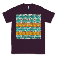 Plum aztec cowhide seamless Classic Tee - AdoDesignShop