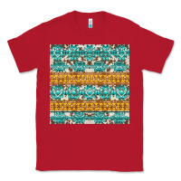 Red aztec cowhide seamless Classic Tee - AdoDesignShop