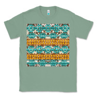 Sage aztec cowhide seamless Classic Tee - AdoDesignShop