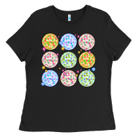 Black disco balls Ladies Tee - MaliasSmallBusiness