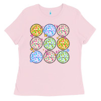 Bubblegum Pink disco balls Ladies Tee - MaliasSmallBusiness