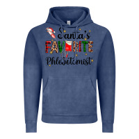 Vintage Denim santas favourite phlebotomist Vintage Hoodie - AdoDesignShop