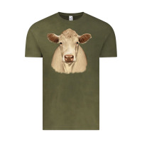 Vintage Olive charolais Vintage Tee - JahusDesignShop