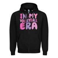 Black in my volleyball era Zipper Hoodie - MaliasSmallBusiness