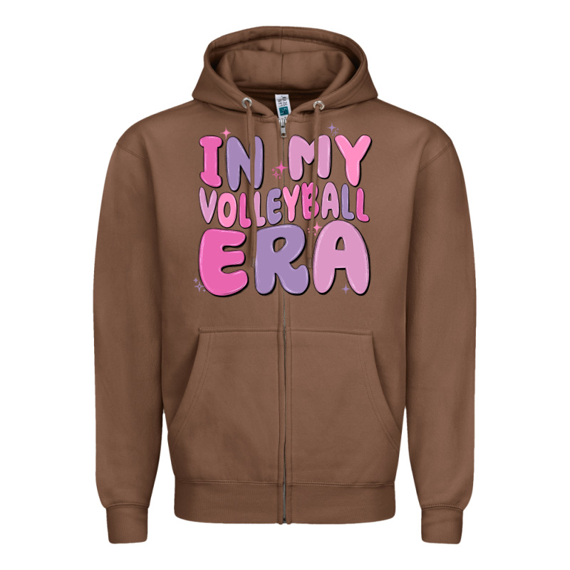 In My Volleyball Era Zipper Hoodie by MaliasSmallBusiness | Teevron